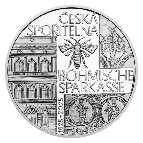 200 Korún 2025 Česko PROOF, založení české spořitelny Böhmische Sparkasse