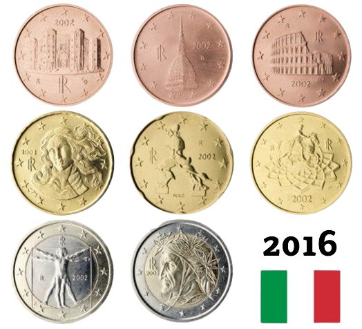 SET 2016 Taliansko UNC (3,88€)