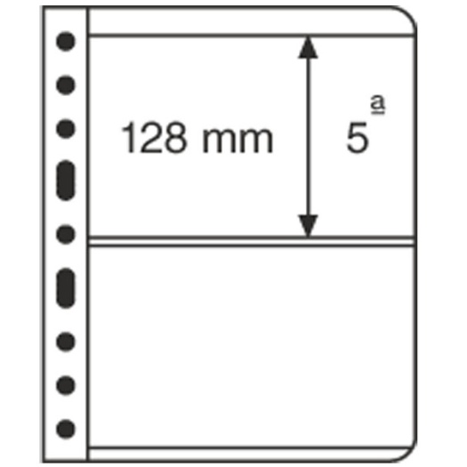 Listy VARIO, 5ks/bal, 2 riadkové, čierne (VARIO2S)