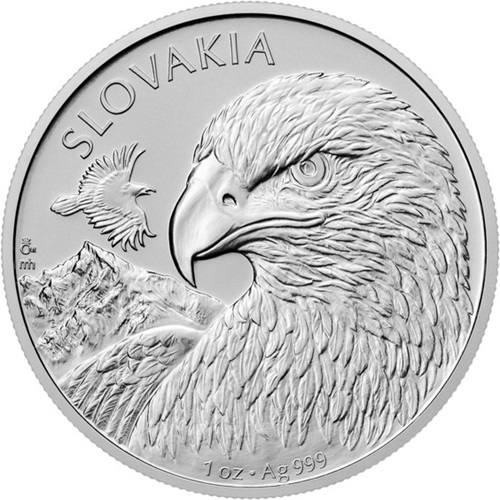 2 Dollars 2025 Niue BU 1 Oz Ag, Slovenský orol