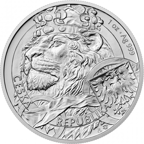 2 Dollars 2025 Niue BU 1 Oz Ag, Český lev 