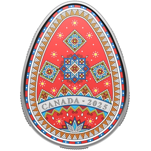 20 Dollars 2025 Kanada PROOF farbená 31,82g Ag, Pysanka