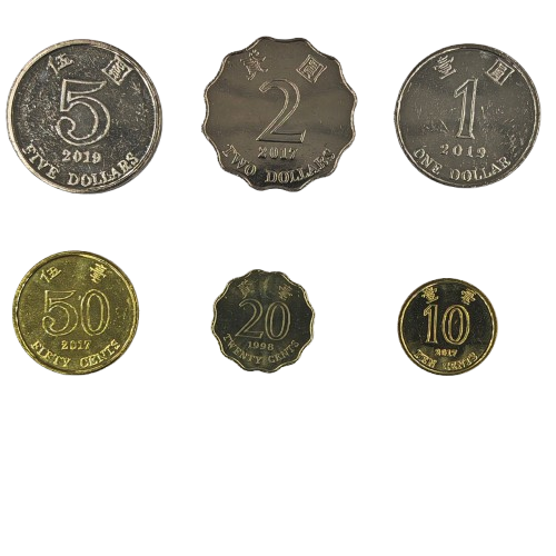 SET MIX Hong Kong UNC (8,8 Dollars)