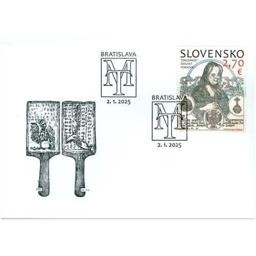 FDC 2025 Slovensko, tereziánsky školský poriadok (FDC 837)