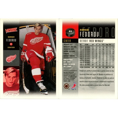 Hokejová kartička, Upper Deck NHL Victory 2000-2001, Sergei Fedorov
