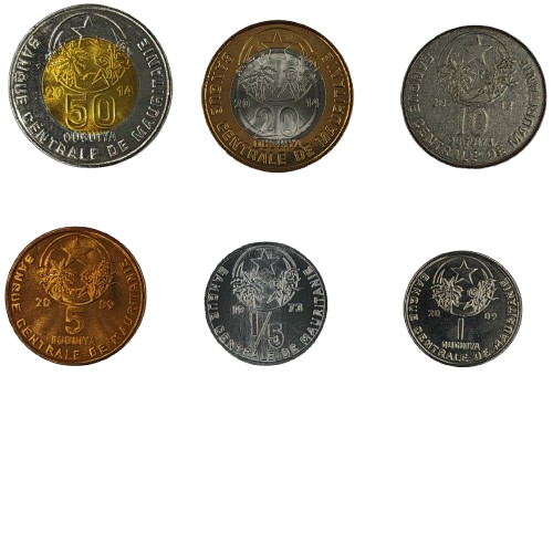 SET MIX Mauretánia UNC (86,2 Ougiya)