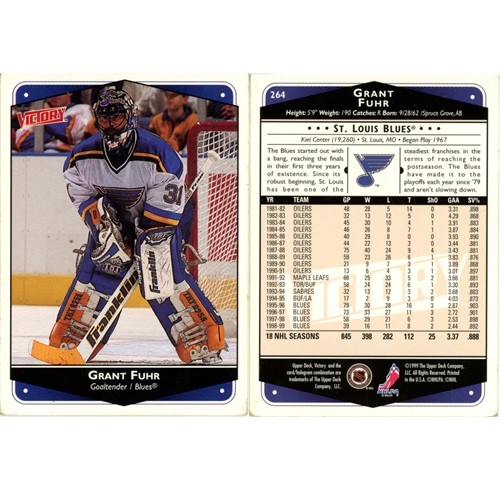 Hokejová kartička, Upper Deck NHL Victory 1999-2000, Grant Fuhr