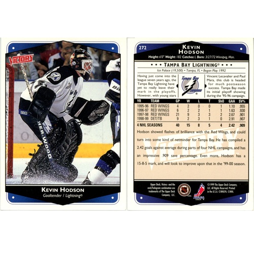 Hokejová kartička, Upper Deck NHL Victory 1999-2000, Kevin Hodson