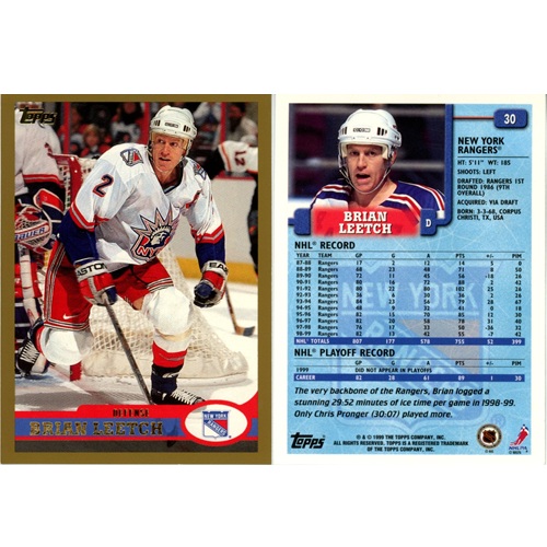 Hokejová kartička, O-Pee-Chee NHL Hockey 1999-2000, Brian Leetch
