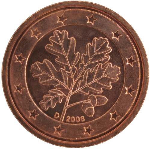 2 cent 2008 D Nemecko ob.UNC