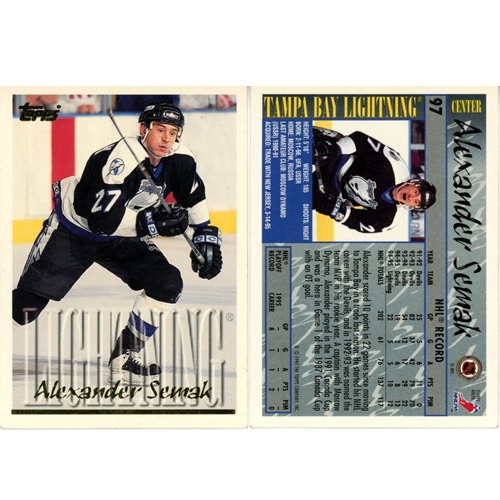 Hokejová kartička, Topps NHL Hockey 1995-1996, Alexander Semak