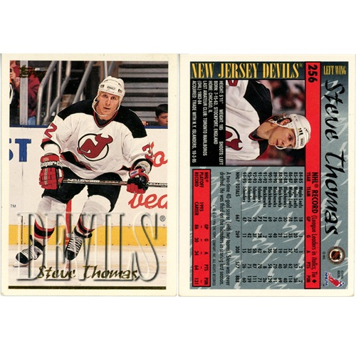 Hokejová kartička, Topps NHL Hockey 1995-1996, Steve Thomas