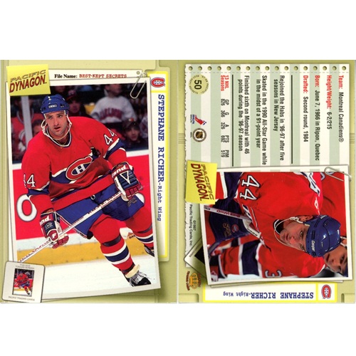 Hokejová kartička, Pacific Dynagon NHL 1997-1998, Stephane Richer