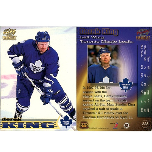 Hokejová kartička, Pacific Paramount NHL 1998-1999, Derek King