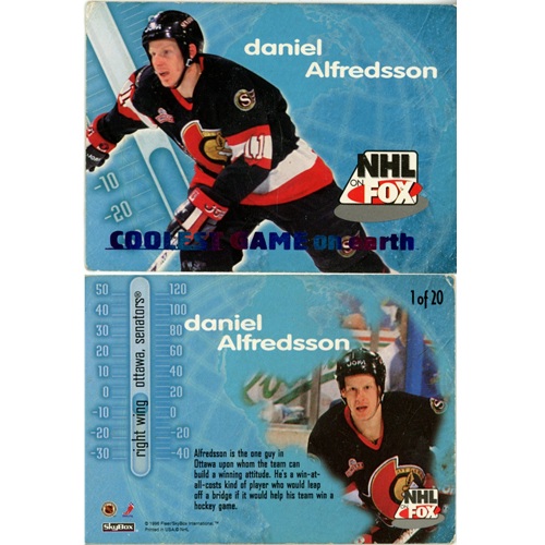 Hokejová kartička, SkyBox Impact NHL 1996-1997, Daniel Alfredsson