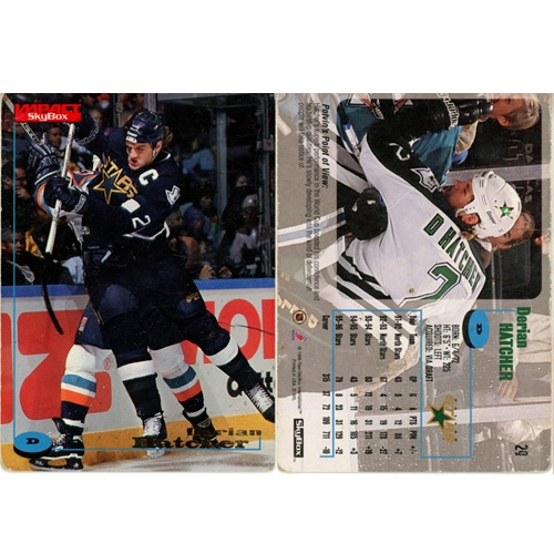 Hokejová kartička, SkyBox Impact NHL 1996-1997, Derian Hatcher