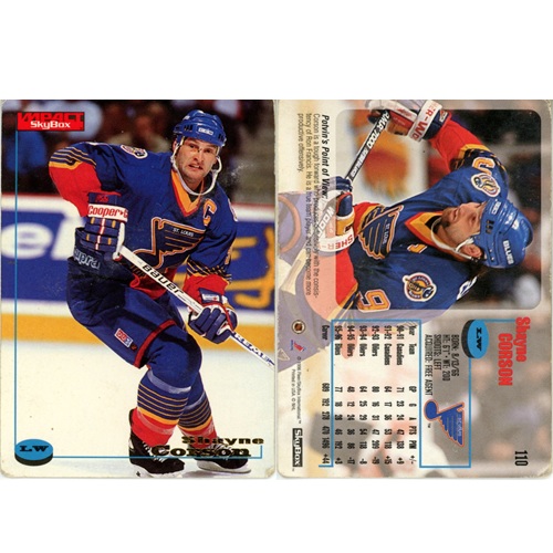 Hokejová kartička, SkyBox Impact NHL 1996-1997, Shayne Corson