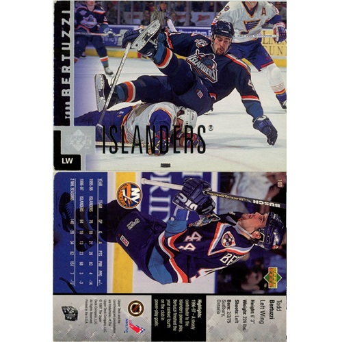 Hokejová kartička, Upper Deck Hockey 1997-1998, Todd Bertuzzi