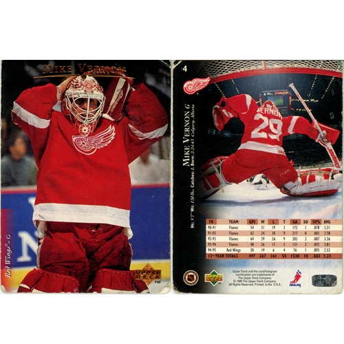 Hokejová kartička, Upper Deck Hockey 1995-1996, Mike Vernon
