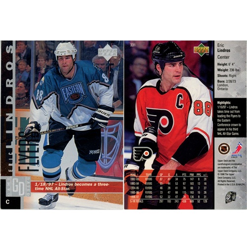 Hokejová kartička, Upper Deck Hockey 1997-1998, Eric Lindros