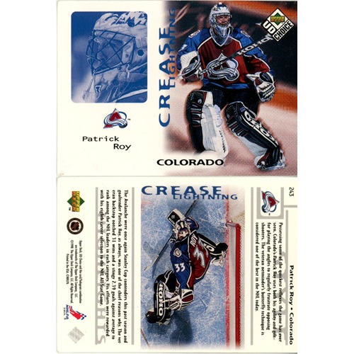 Hokejová kartička, UD Choice 1998-1999, Patrick Roy