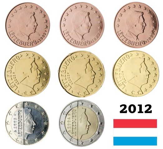 SET 2012 Luxembursko UNC (3,88€)