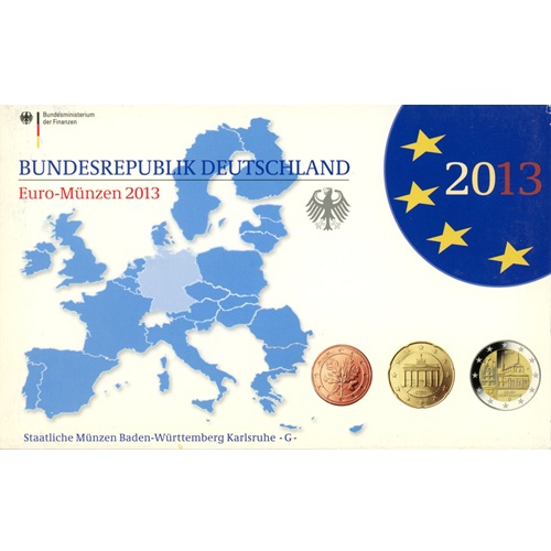 SADA 2013 G Nemecko PROOF Bádensko-Württembersko (5,88 €)