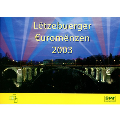 SADA 2003 Luxembursko BU + známky, Adolphe Bridge (3,88€)