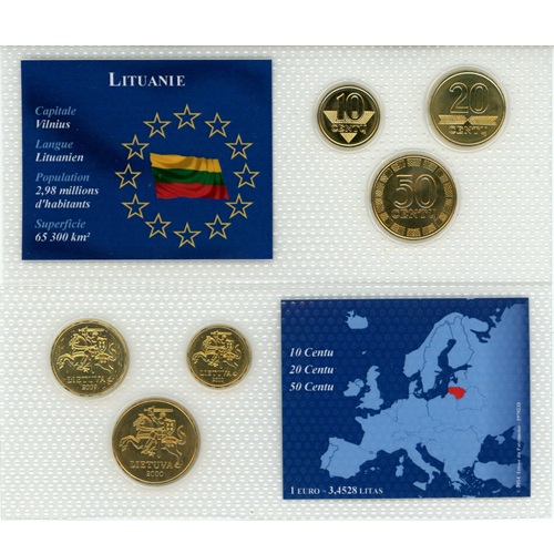 SET mix rokov Litva UNC (0,8 litas)
