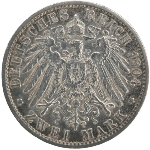 2 Mark 1904 A Nemecko - Prusko, Wilhelm II.