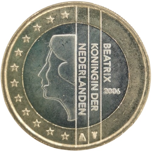 1 euro 2006 Holandsko ob.UNC