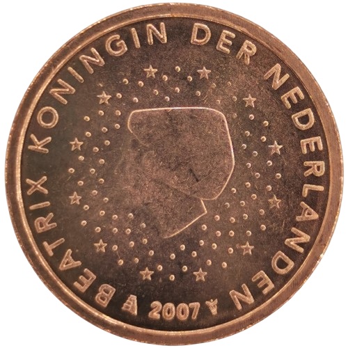 2 cent 2007 Holandsko ob.UNC