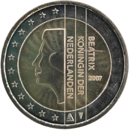 2 euro 2007 Holandsko ob.UNC