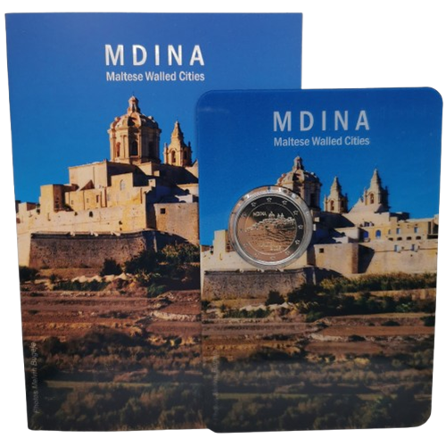 2 euro 2025 Malta cc.BU karta, Mdina