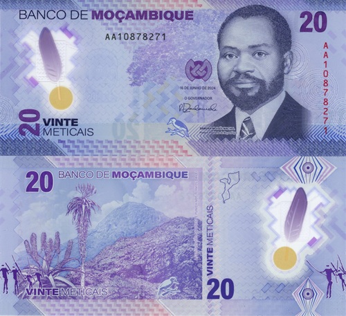 20 Meticais 2024 Mozambik UNC séria AA