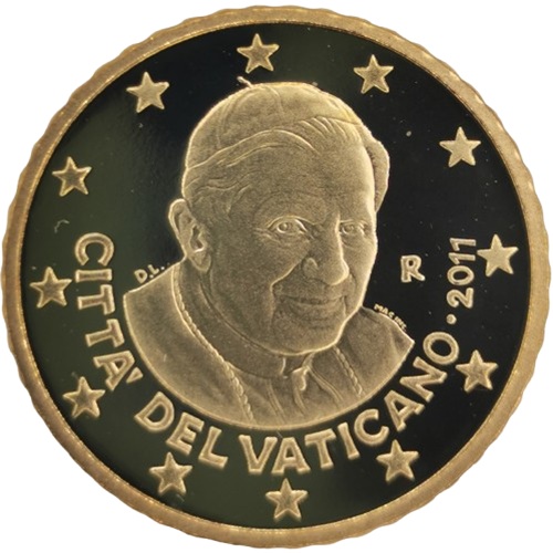 50 cent 2011 Vatikán ob.PROOF Benedikt XVI.
