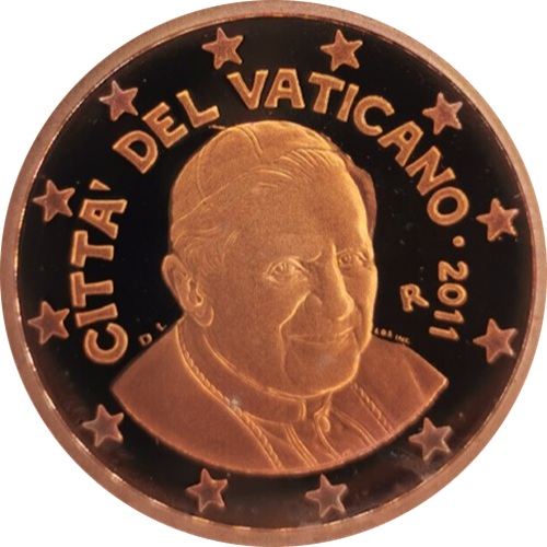2 cent 2011 Vatikán ob.PROOF Benedikt XVI.