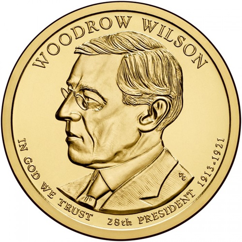 Dollar 2013 D USA UNC Woodrow Wilson 28th