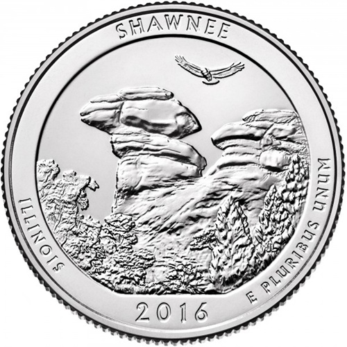 Quarter Dollar 2016 D USA UNC, Shawnee