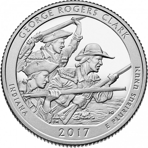 Quarter Dollar 2017 D USA UNC, George Rogers Clark