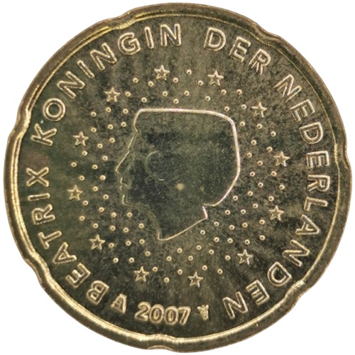 20 cent 2007 Holandsko ob.UNC