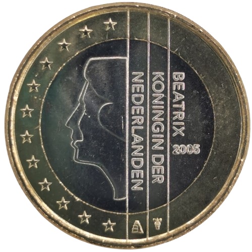 1 euro 2005 Holandsko ob.UNC
