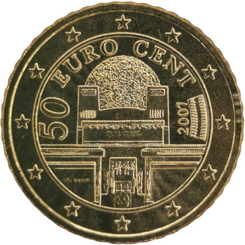 50 cent 2007 Rakúsko ob.UNC