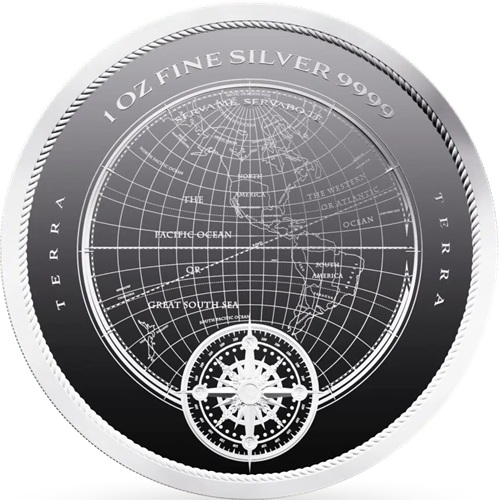 2 Dollars 2025 Niue BU 1 Oz Ag, Terra