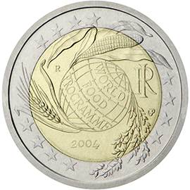 2 euro 2004 Taliansko cc.UNC, potravinový program
