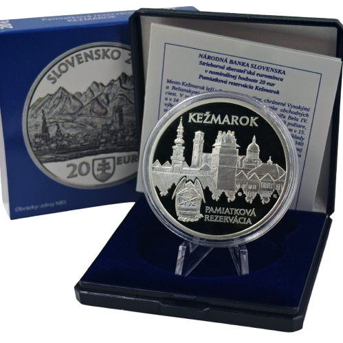 20 euro 2025 Slovensko PROOF, Pamiatková rezervácia Kežmarok