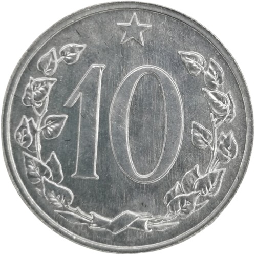 10 Halier 1970 Československo