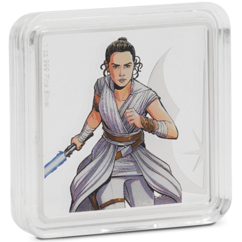 ONE OUNCE 2025 Niue PROOF farbená 1 Oz Ag, Star Wars - Rey and BB-8