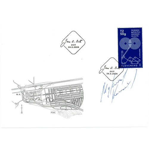 FDC 2024 Slovensko, Chemosvit (originál podpis autora)