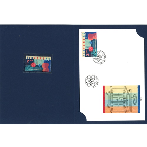 SET známka čistá + FDC 2022 Slovensko, 150 rokov vedeckých pozorovaní Zeme (766, FDC 766)